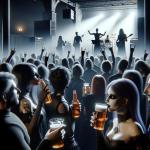 DALL·E 2023-11-12 16.09.08 - A photorealistic image of a beer party at a Gothic concert. The scene features a crowd of people, diverse in gender and ethnicity, dressed in Gothic a.png